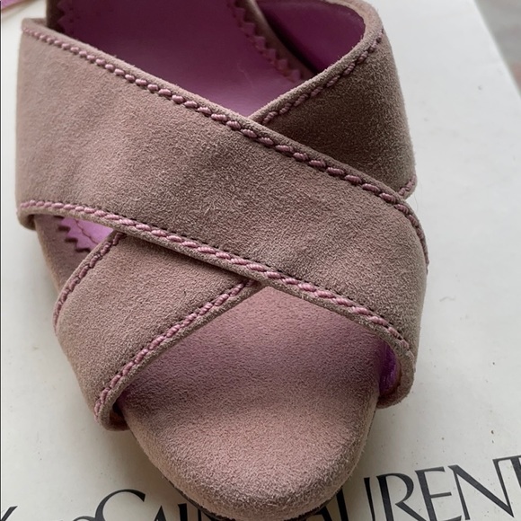 - YSL yves saint laurent ankle strap heels ROSE Shoe - Picture 14 of 17